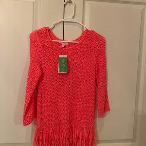 XS Lily Pulitzer pascha pink brunswick sweater